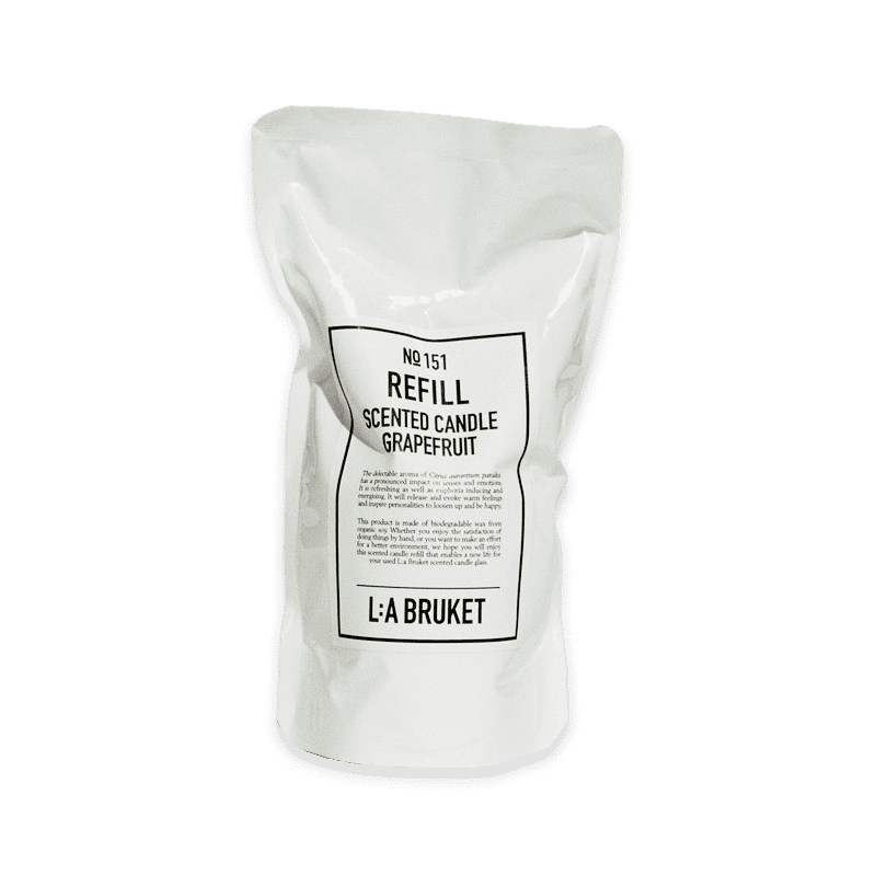 L:A BRUKET No. 151 Refill Scented Candle Grapefruit 260g