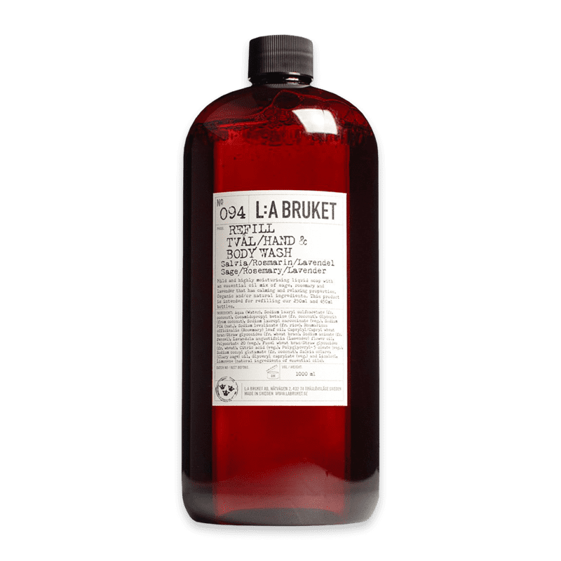 L:A BRUKET No. 094 Hand & Body Wash Sage/Rosemary/Lavender Refill