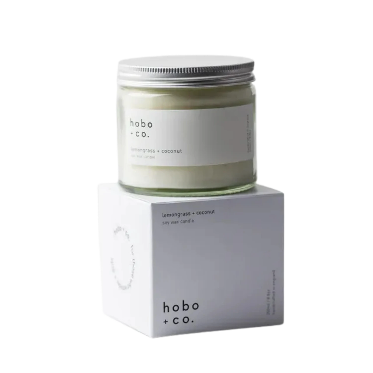 hobo + co Lemongrass & Coconut Essential Oil Candle 250 ml