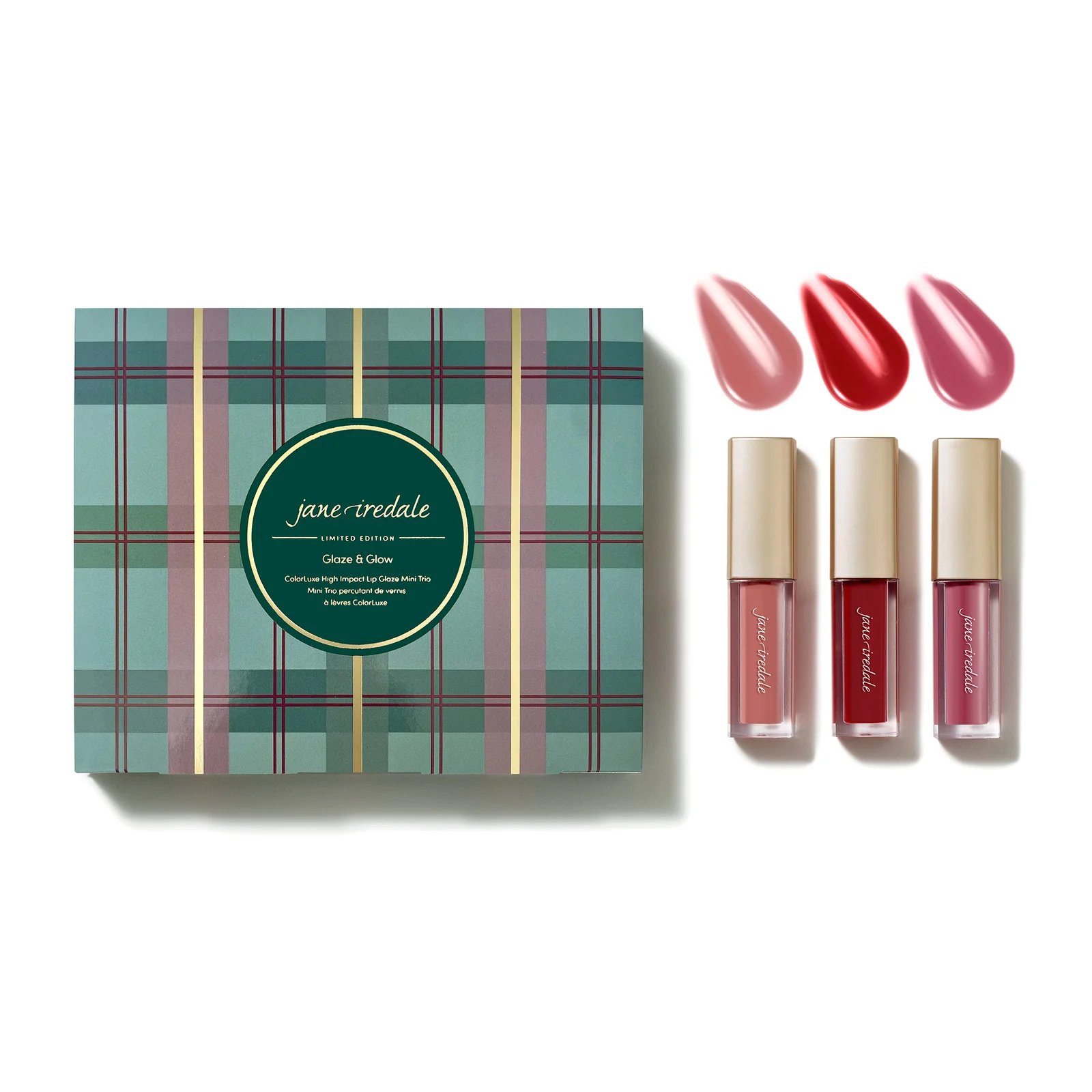 Jane Iredale Mineral Make-up Glaze & Glow ColorLuxe High Impact Lip Glaze Mini Trio - Limited Editio