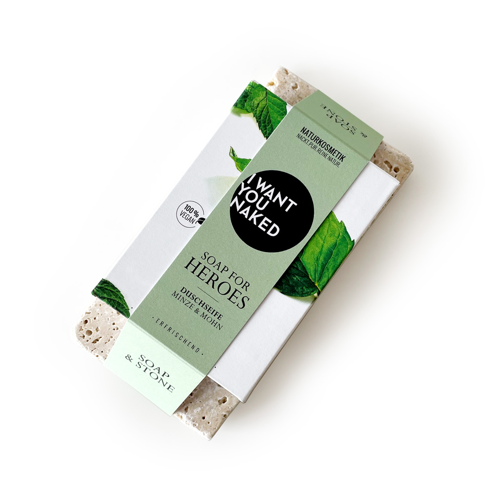 I want you naked SOAP & STONE Naked Stone mit Duschseife SOAP FOR HEROES