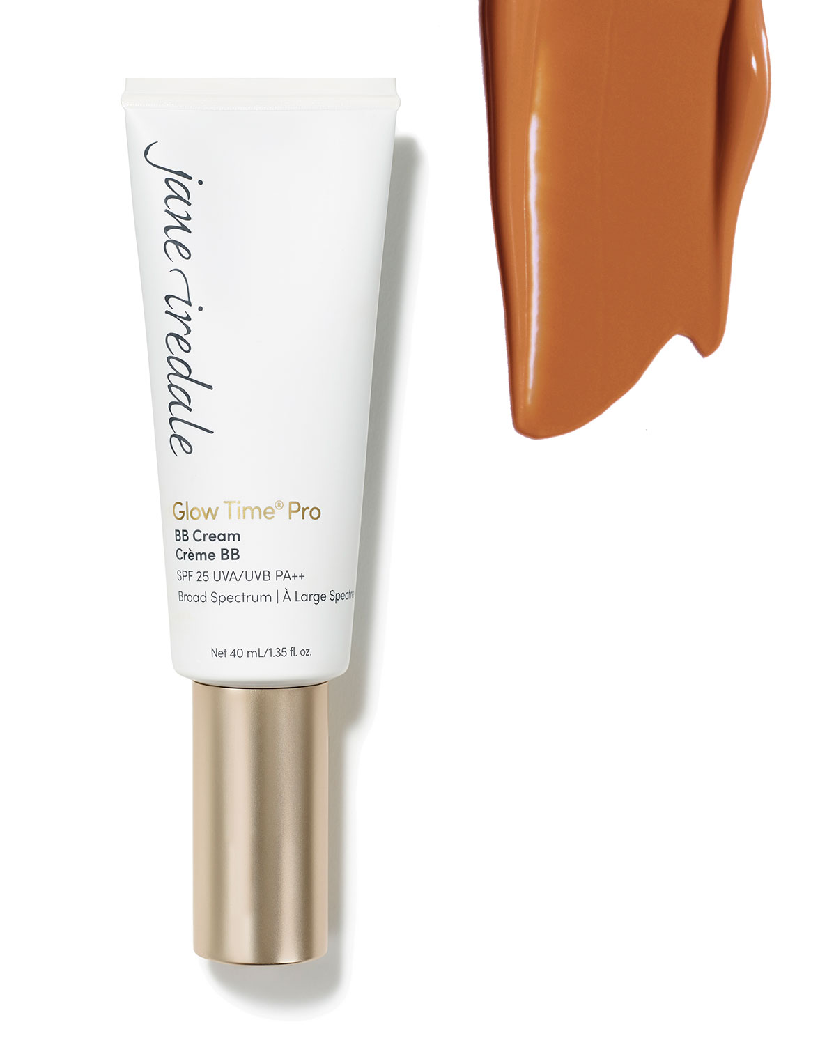 Jane Iredale Glow Time Pro BB Cream GT12, Tube und Farbprobe, SPF 25, 40 ml