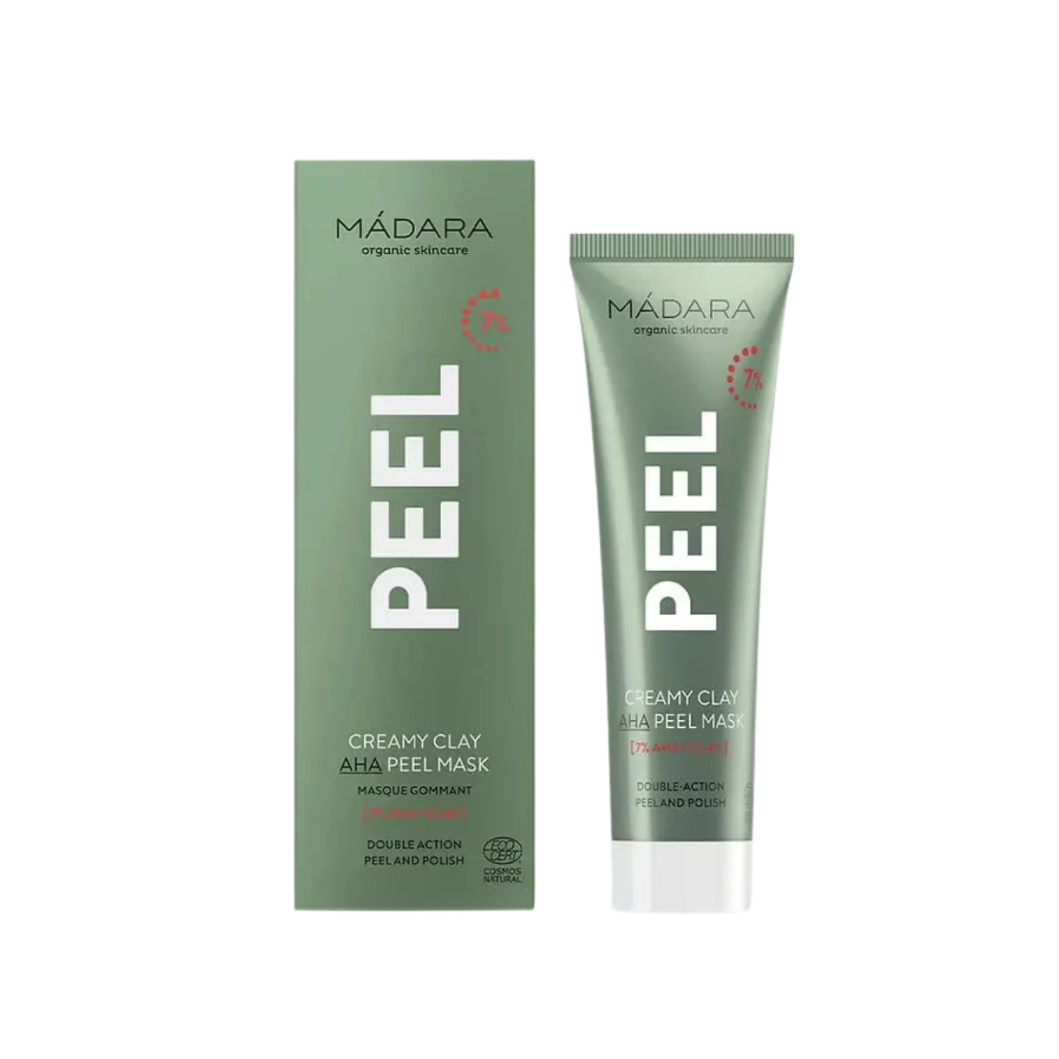MADARA Organic Skincare PEEL Creamy Clay AHA Peel Mask