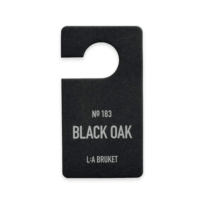 L:A BRUKET No. 183 Fragrance Tag Black Oak Duftanhänger