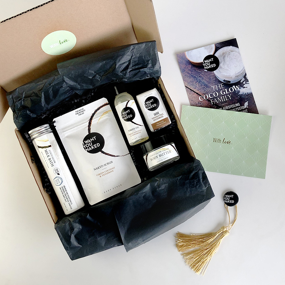 I want you naked FANTASTIC FIVE Coco Glow Box mit 5 Mini Größen