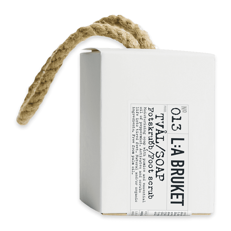 L:A BRUKET No. 013 Rope Soap Foot Scrub Peppermint
