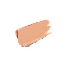 Beigefarbener Make-up-Farbton auf weißem Hintergrund.