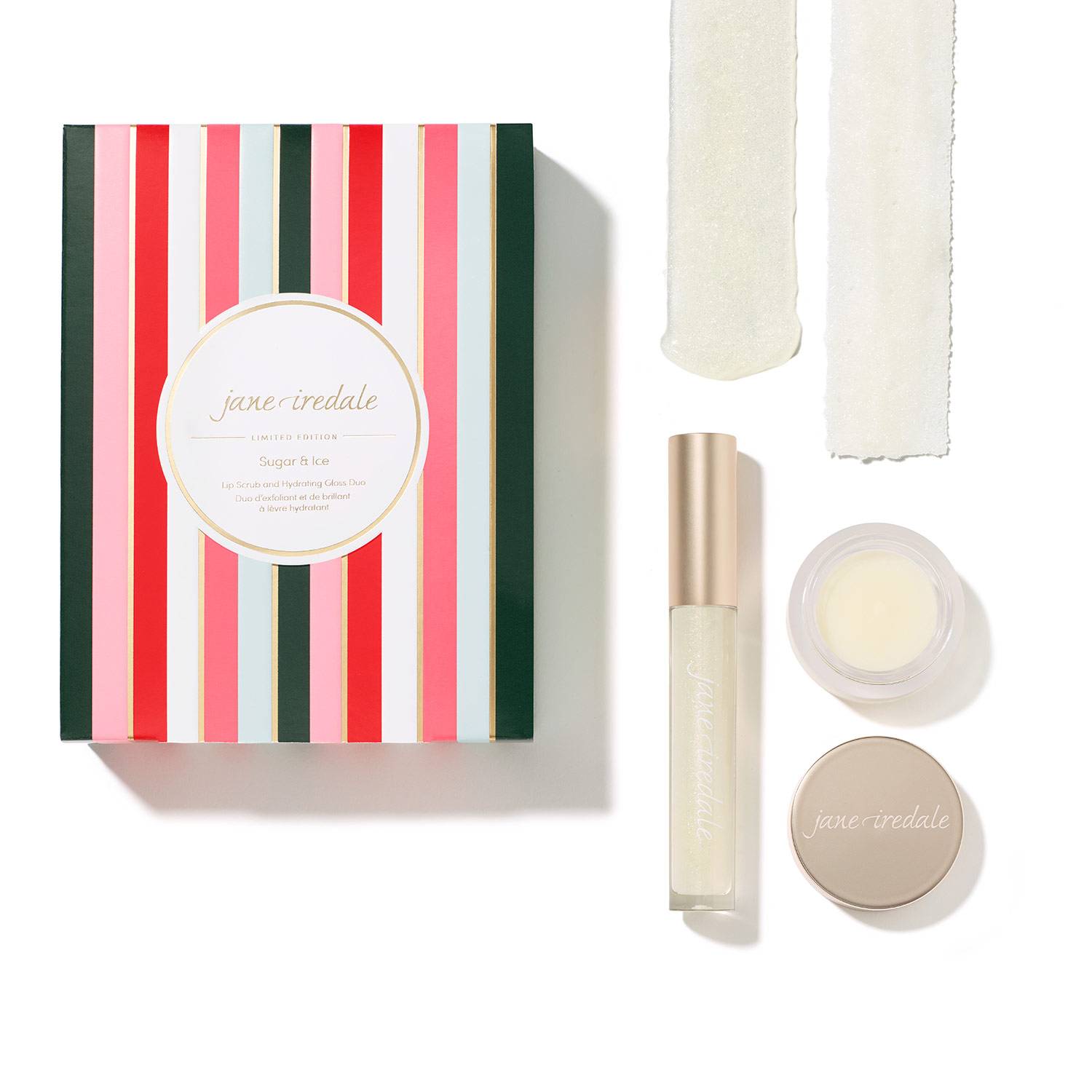 Jane Iredale Sugar & Ice Lip Scrub and Gloss Duo Limited Edition Lippenpflege Set