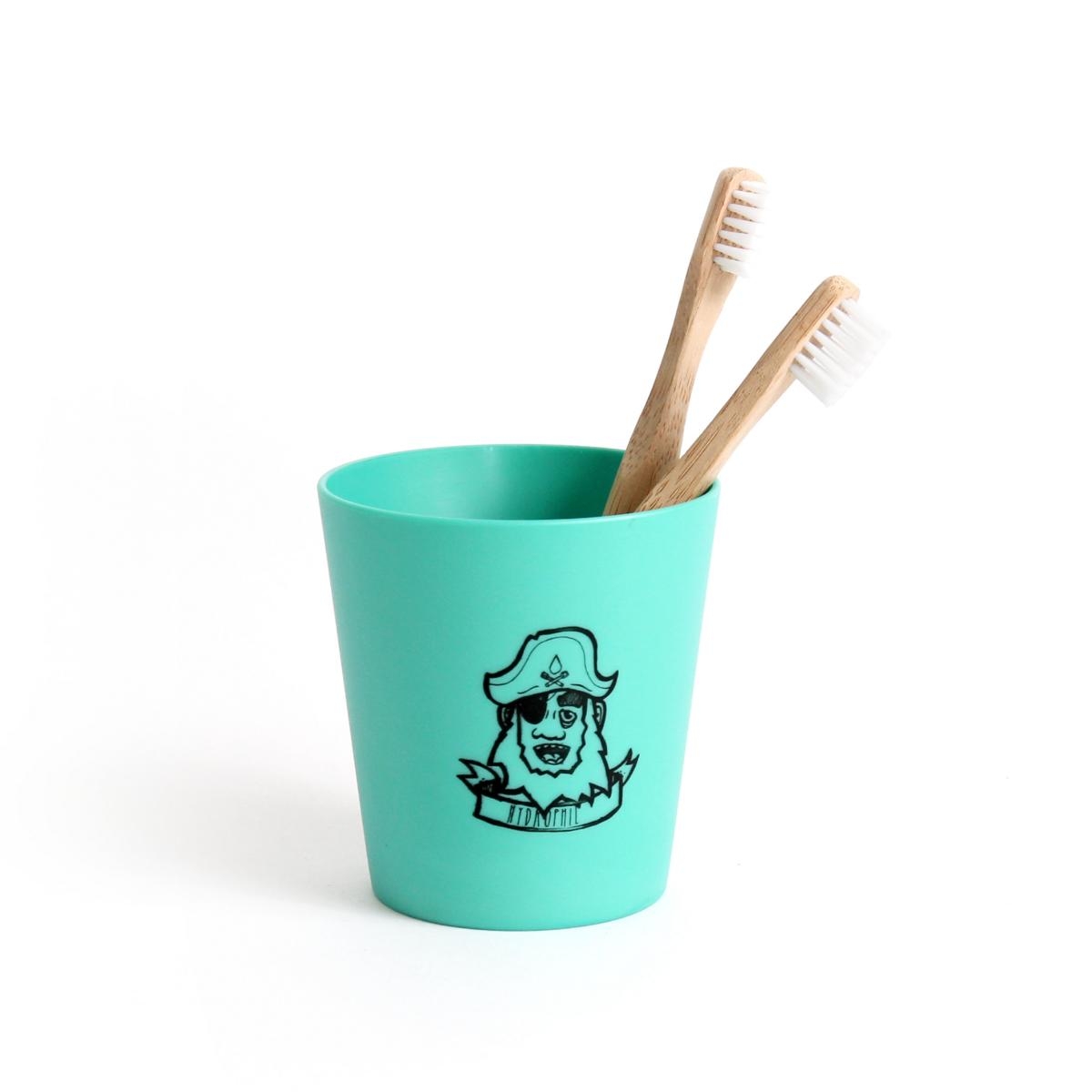 Hydrophil Kinder Zahnputzbecher grün