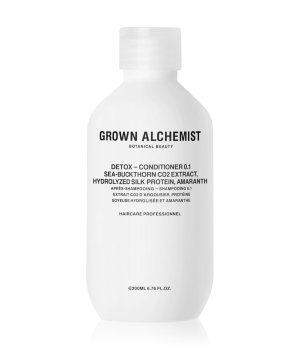 Grown Alchemist Detox Conditioner 0.1, 200 ml Flasche, mit Sanddorn-CO2-Extrakt, hydrolysiertem Seidenprotein und Amaranth.