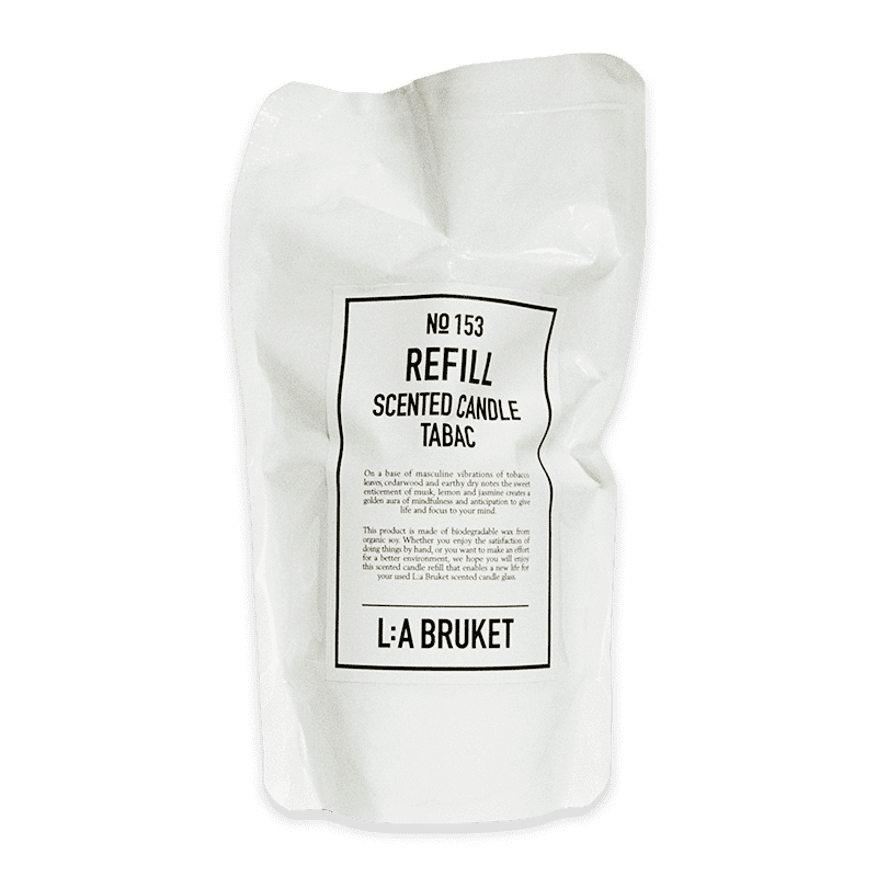 L:A BRUKET No. 153 Refill Scented Candle Tabac 260g