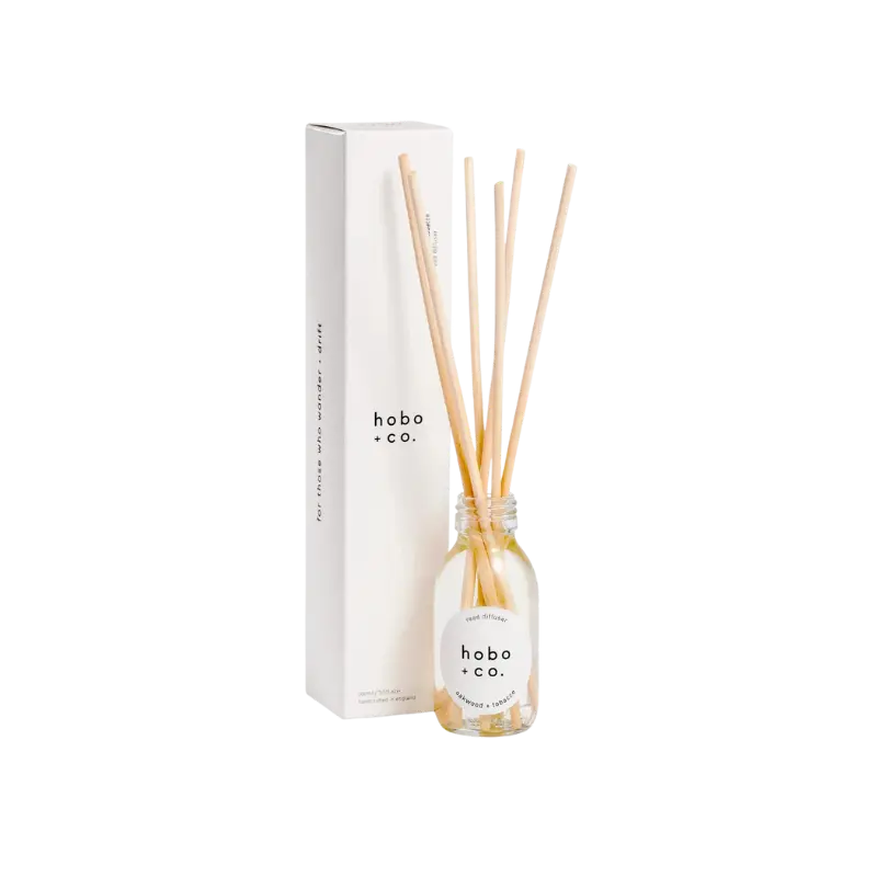 hobo + co Oakwood + Tobacco Reed Diffuser