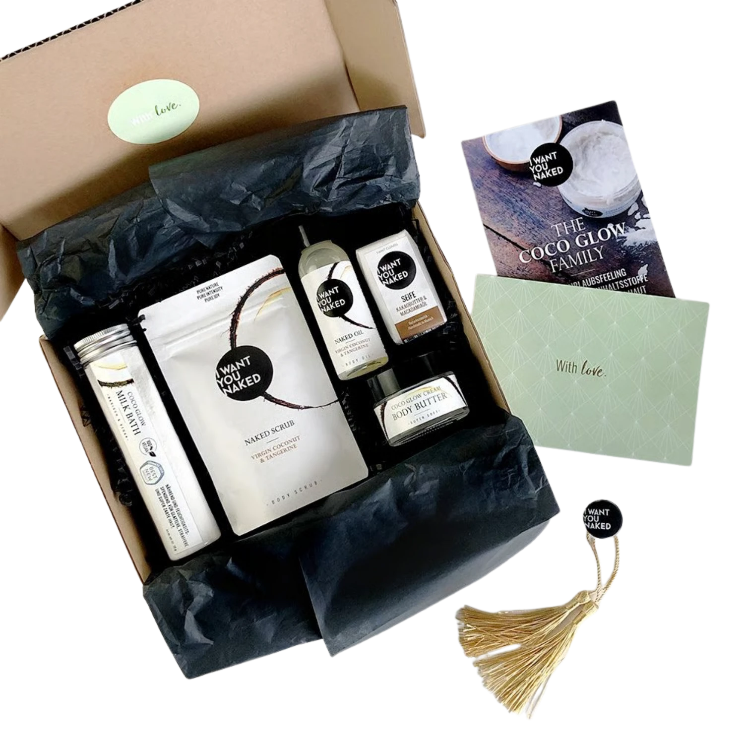 I want you naked FANTASTIC FIVE Coco Glow Box mit 5 Mini Größen