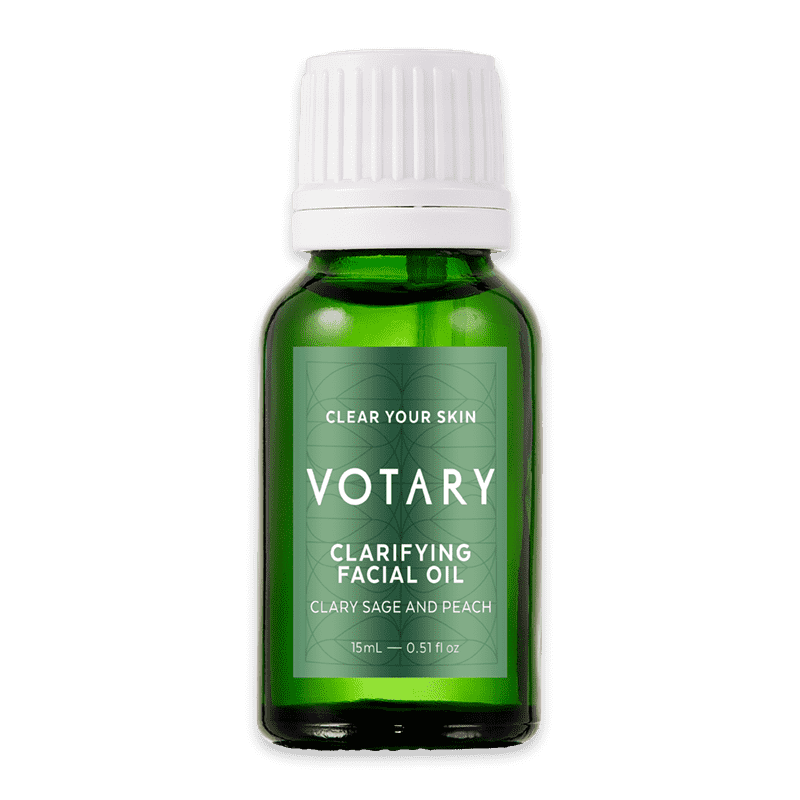 VOTARY Clarifying Facial Oil- Clary Sage & Peach*