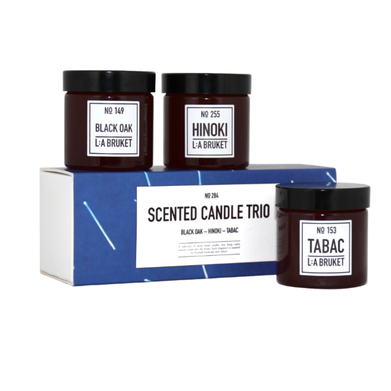 L:A BRUKET No. 284 Scented Candle Trio ltd. Edition