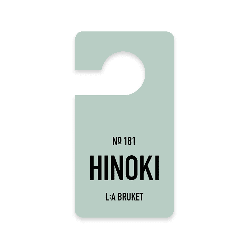 L:A BRUKET No. 181 Fragrance Tag Hinoki Duftanhänger