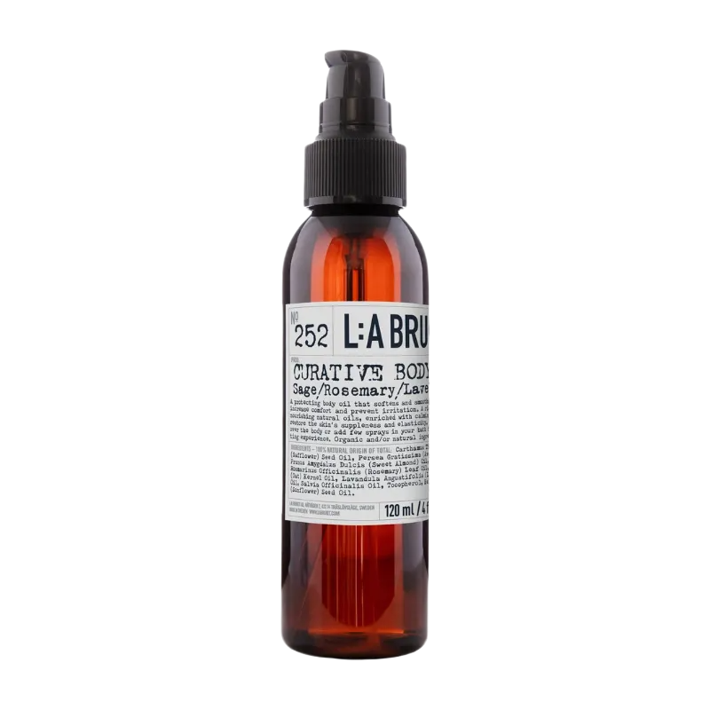 L:A BRUKET No. 252 NEW Curative Body Oil Sage/Rosemary/Lavender