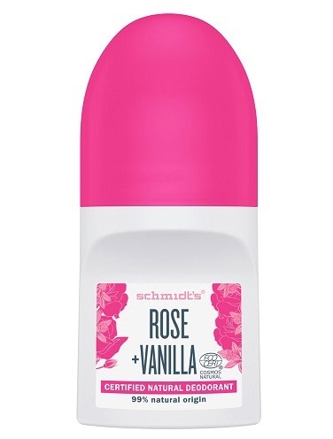 Schmidt's Deodorant Rose Vanilla Deodorant Roll-On