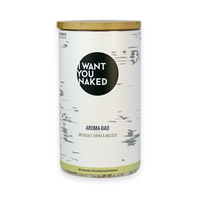 I want you naked RECHARGE BABY Aroma-Bad mit Meersalz, Birke & Melisse