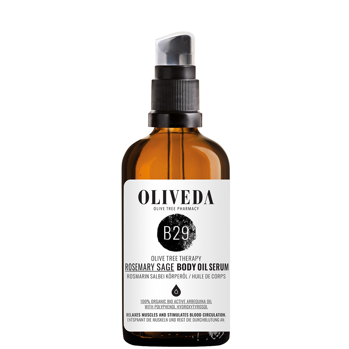 OLIVEDA B29 Körperöl Rosmarin Salbei Activating