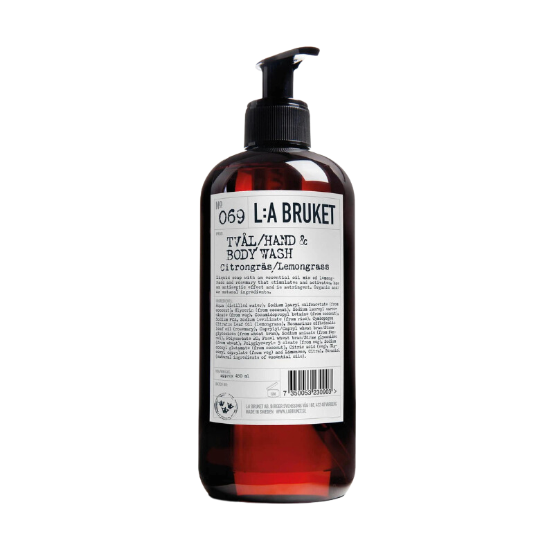 L:A BRUKET No. 069 Hand & Body Wash Lemongrass 450ml