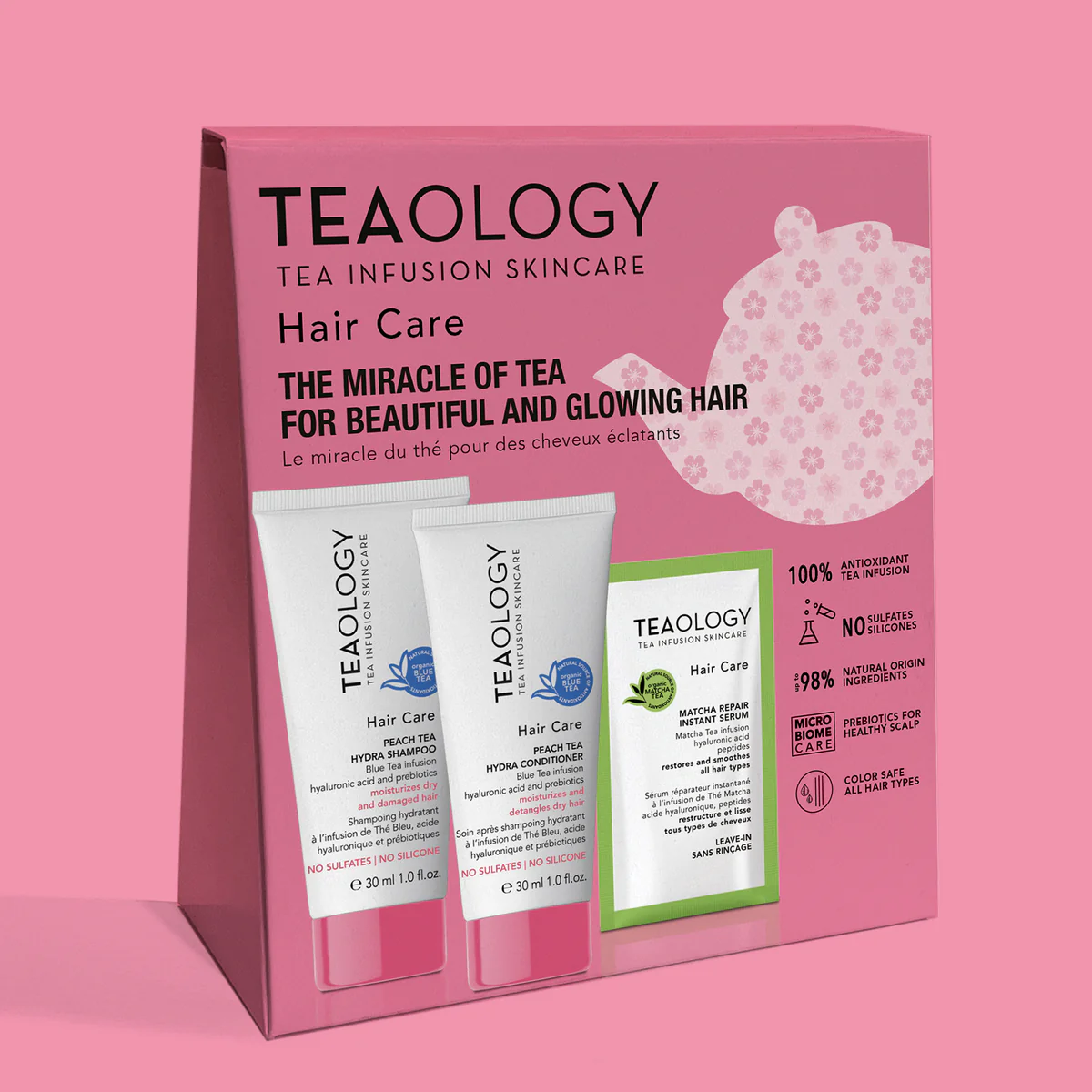 TEAOLOGY Peach Tea Hair Care Kit Shampoo